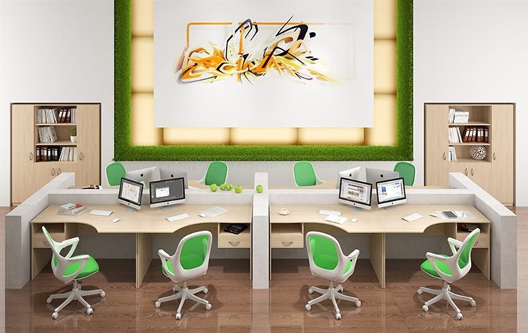 Набор мебели в офис SIMPLE с эргономичными столами и тумбами в Благовещенске - изображение 6
